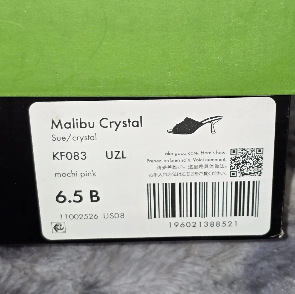 NWB kate spade new york Malibu Crystal Heeled Sandal Mochi Pink Size 10‎